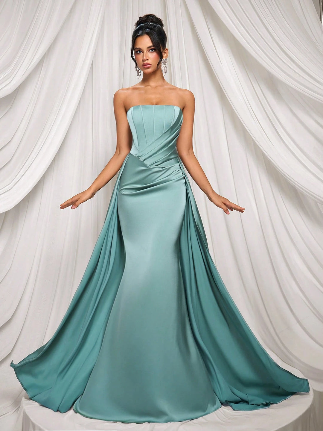 Rochie de ocazie SHEIN, verde