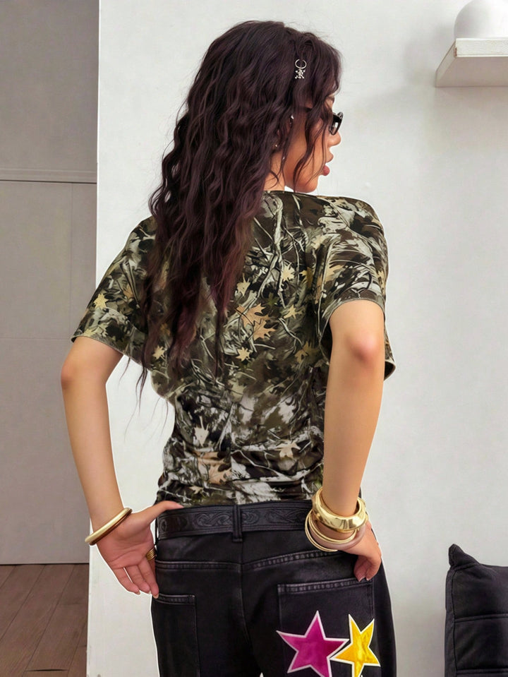 Tricou SHEIN, kaki