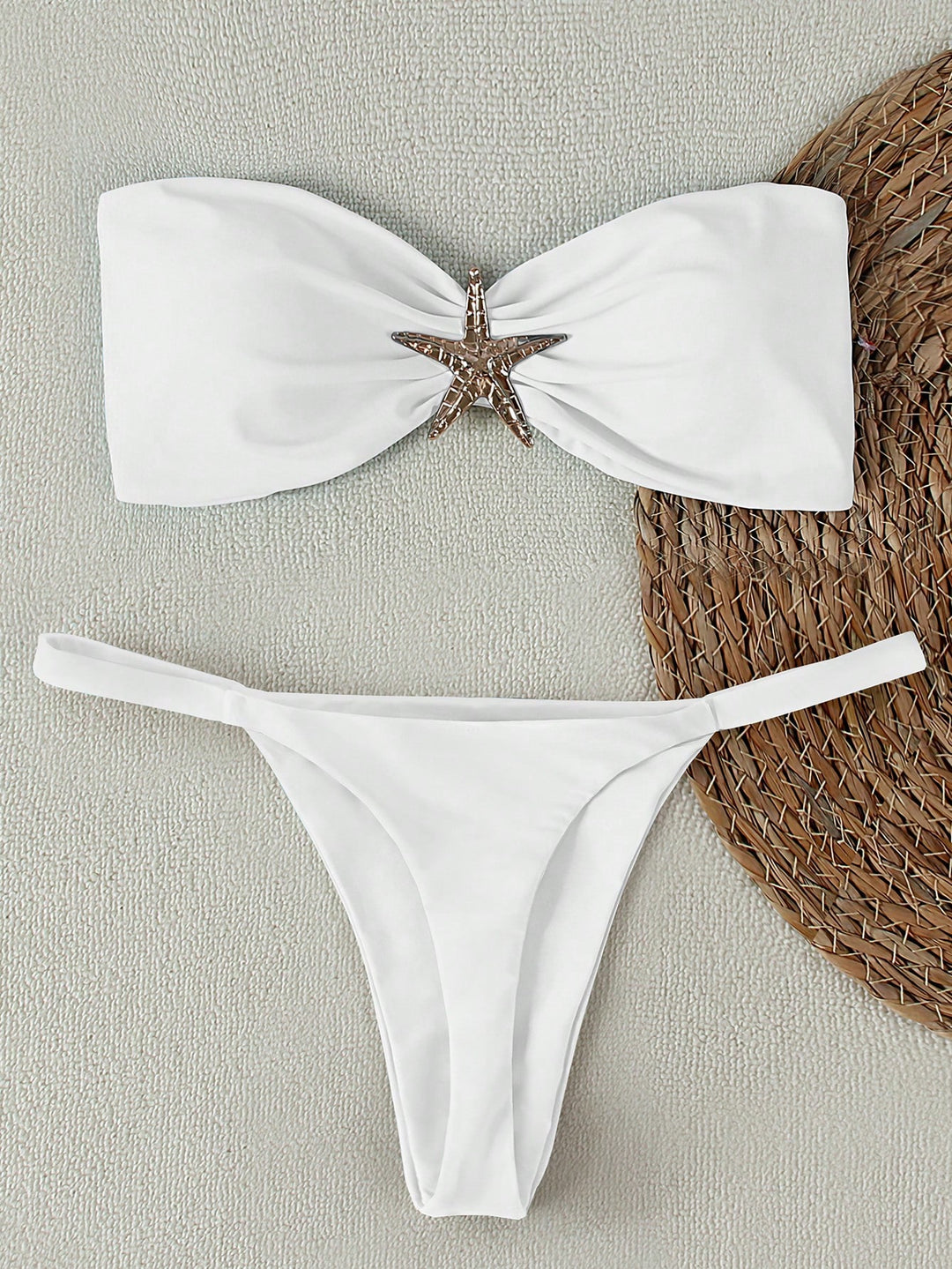 SHEIN bikinifelső, fehér