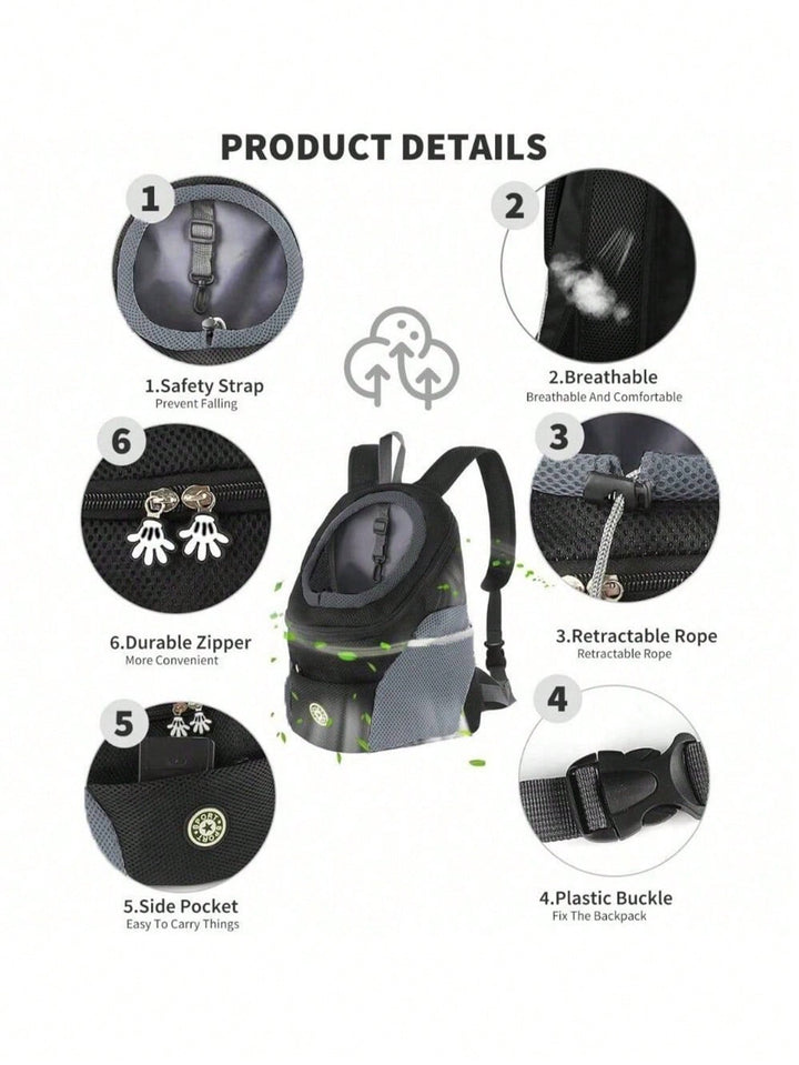 Rucsac pentru animale SHEIN, negru