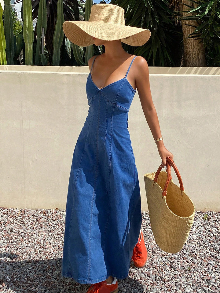 Rochie maxi SHEIN, albastru