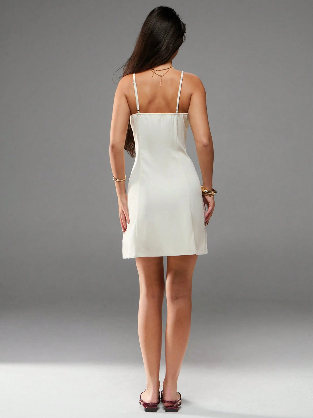 Rochie mini SHEIN, crem