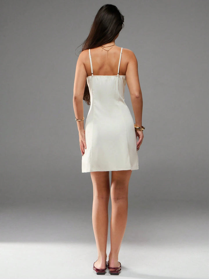 Rochie mini SHEIN, crem