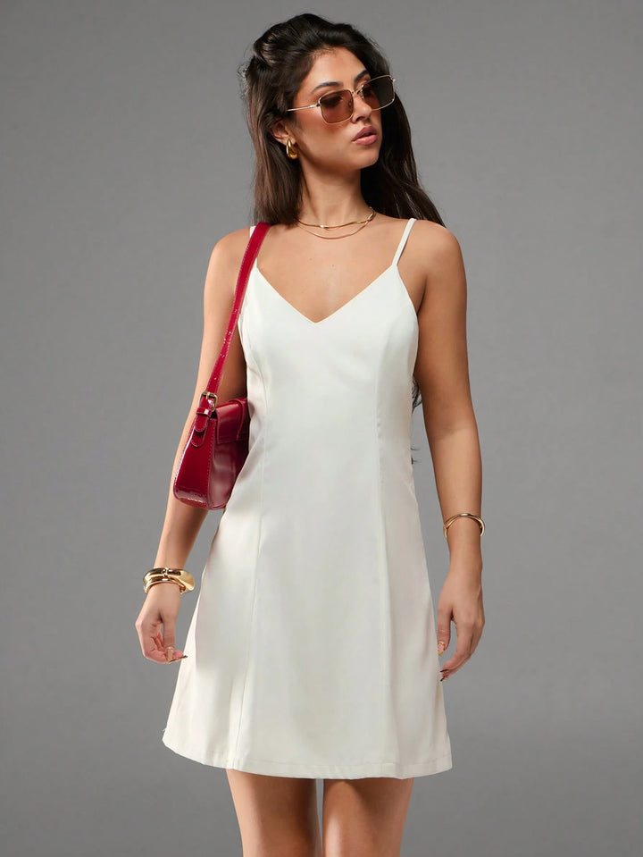 Rochie mini SHEIN, crem