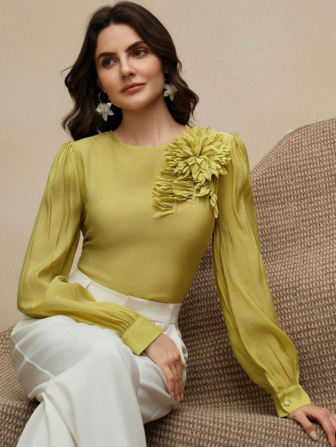 Top SHEIN, verde