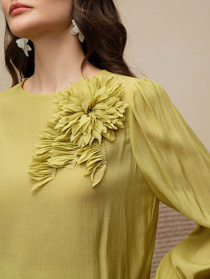 Top SHEIN, verde