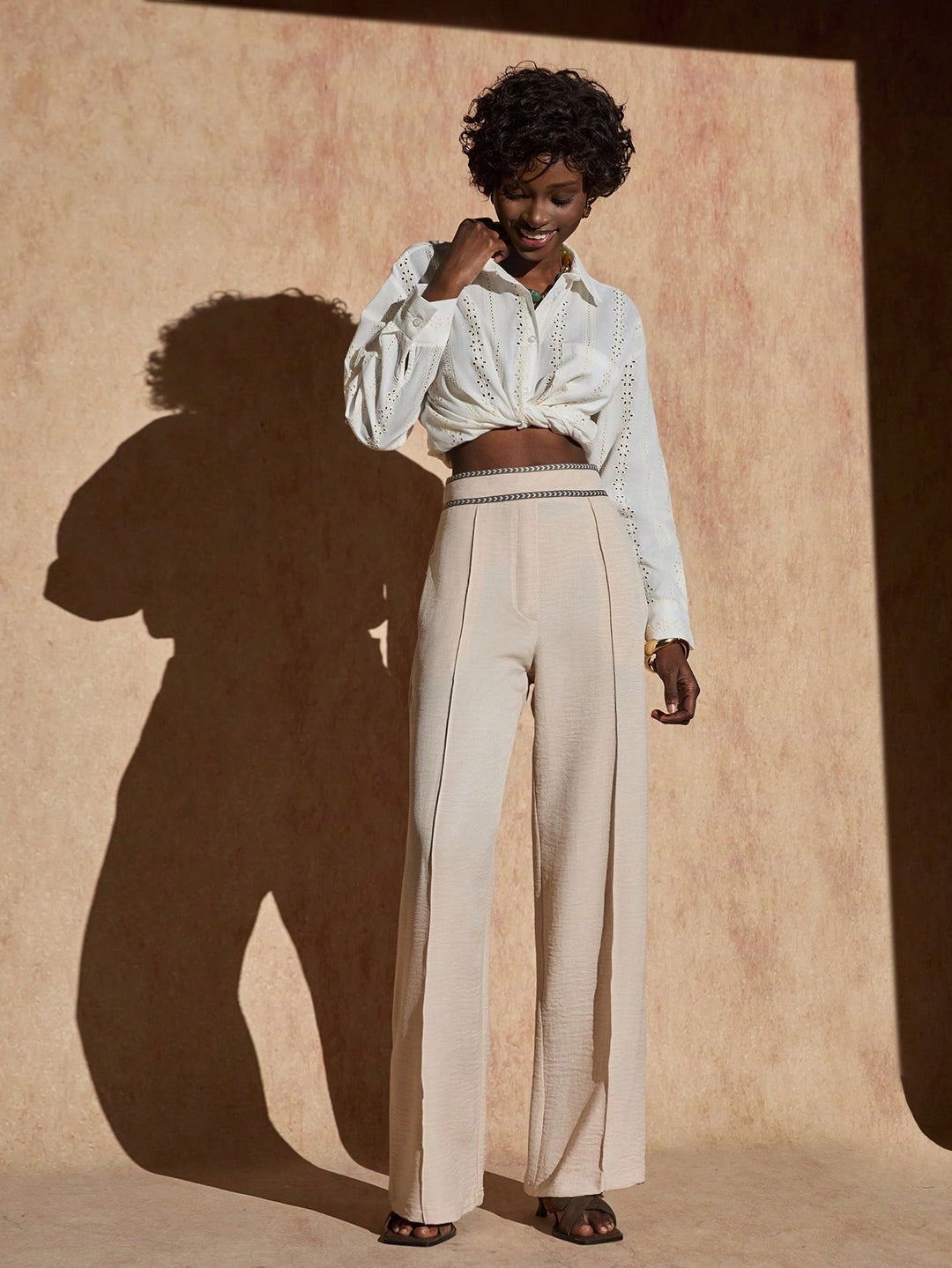 Pantaloni SHEIN, bej