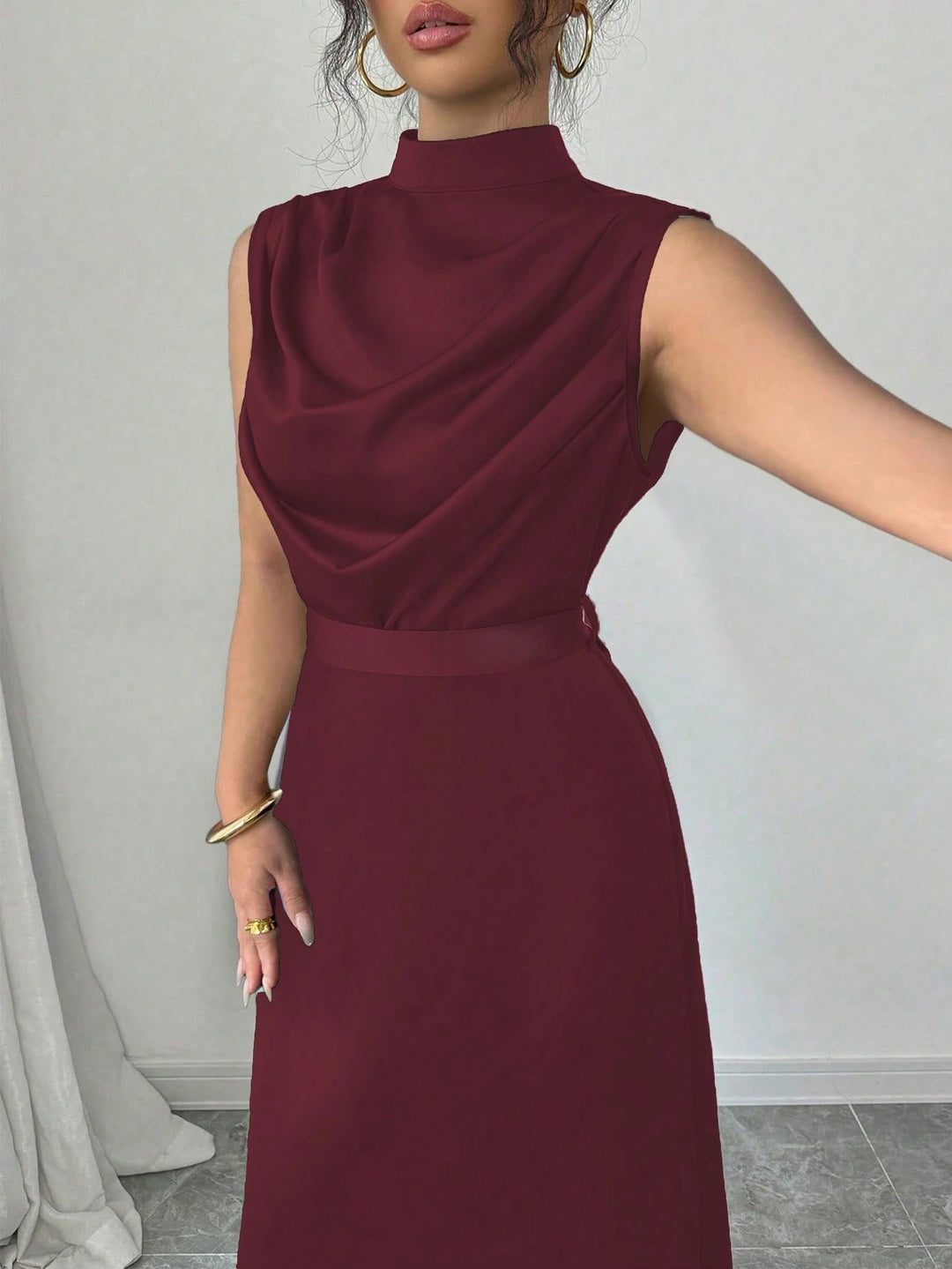 Rochie maxi SHEIN, vișiniu