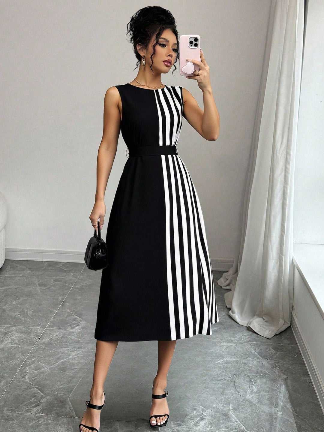 Rochie midi SHEIN, mix culori