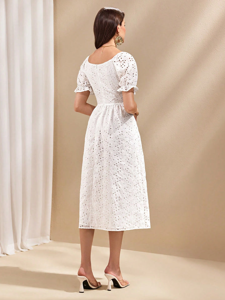 Rochie midi SHEIN, alb