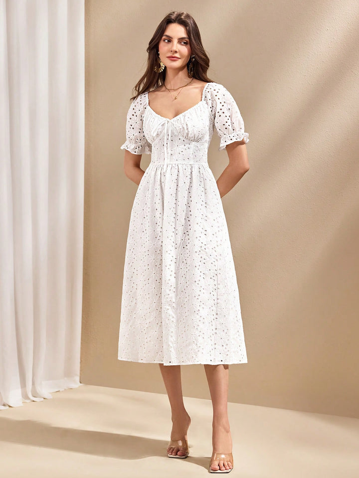 Rochie midi SHEIN, alb