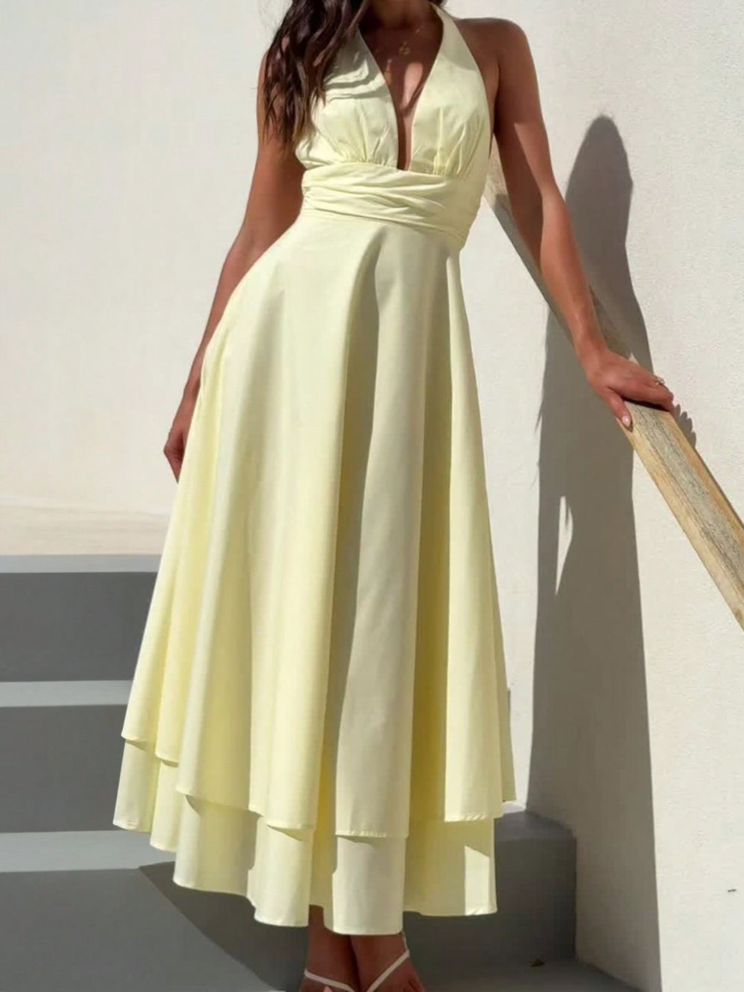 Rochie maxi SHEIN, galben