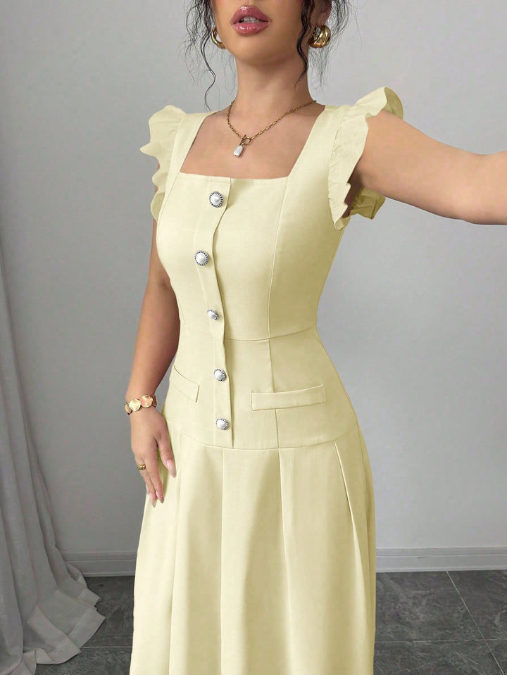 Rochie maxi SHEIN, galben