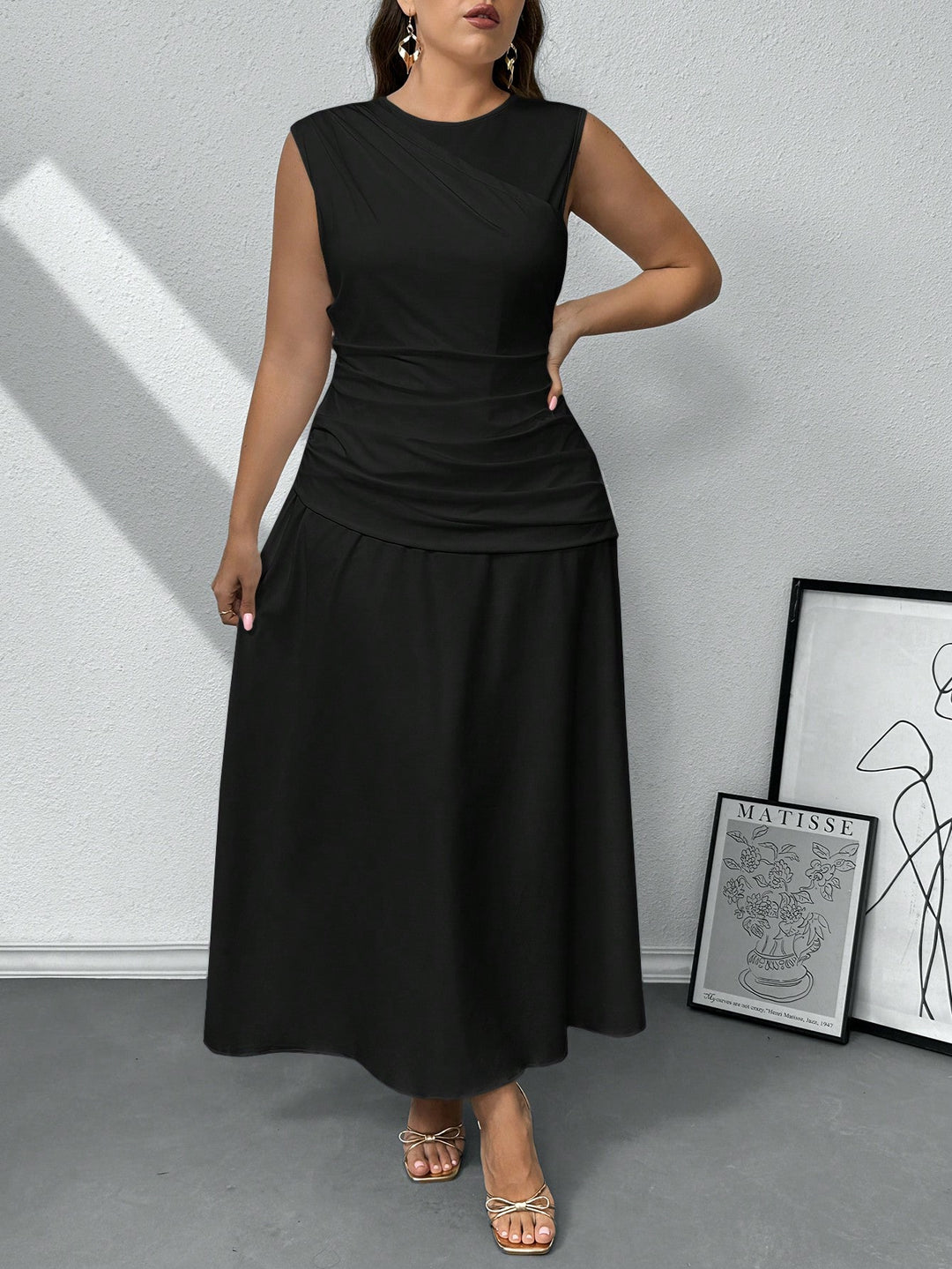 Rochie lungă SHEIN, negru