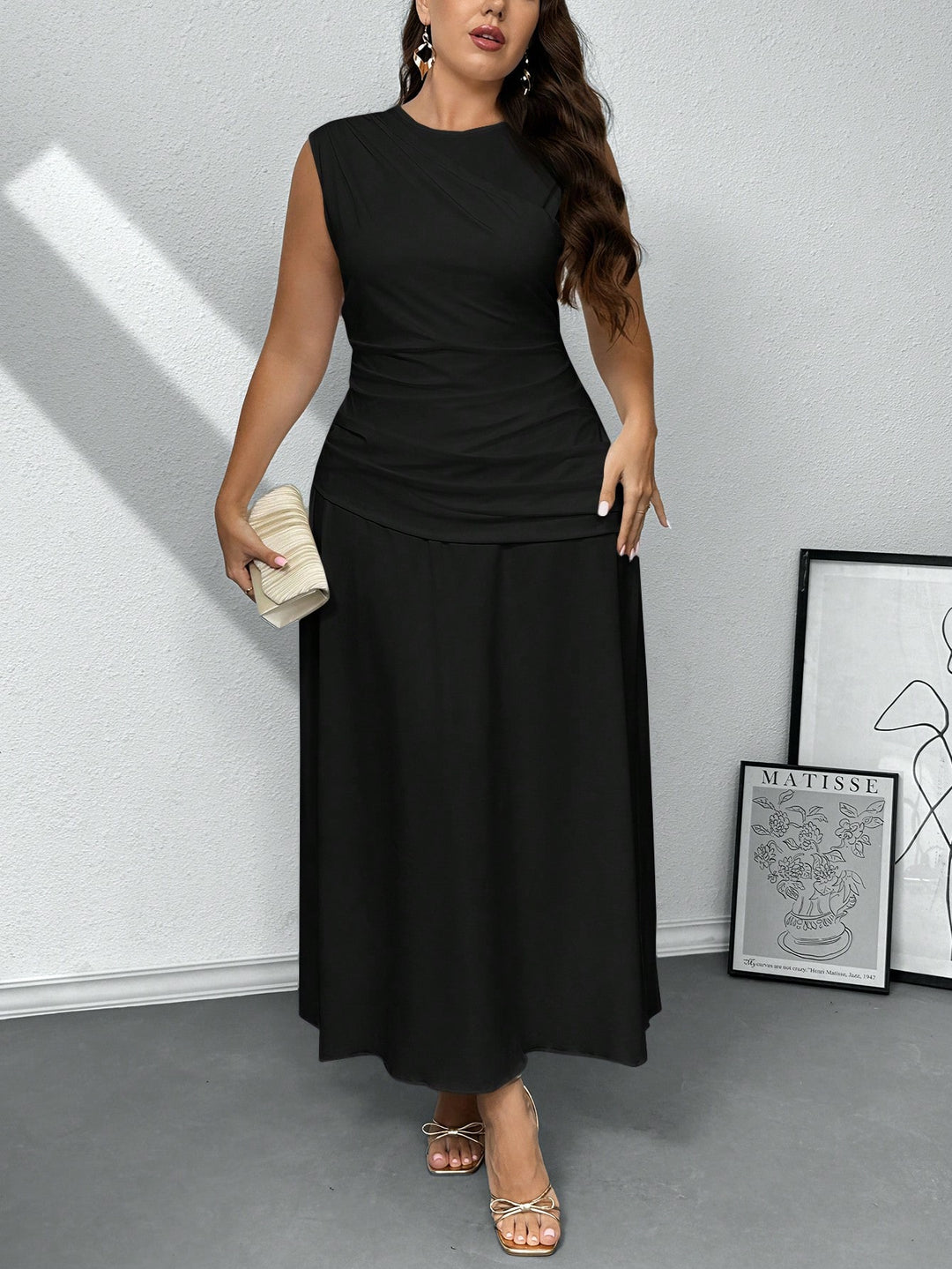 Rochie lungă SHEIN, negru