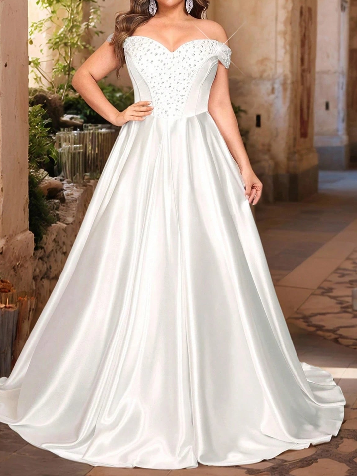Rochie de ocazie si bridal SHEIN, alb