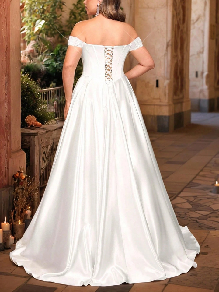 Rochie de ocazie si bridal SHEIN, alb