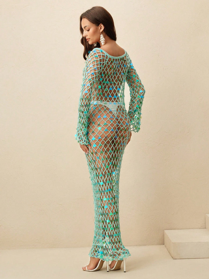 Rochie de plajă SHEIN, verde