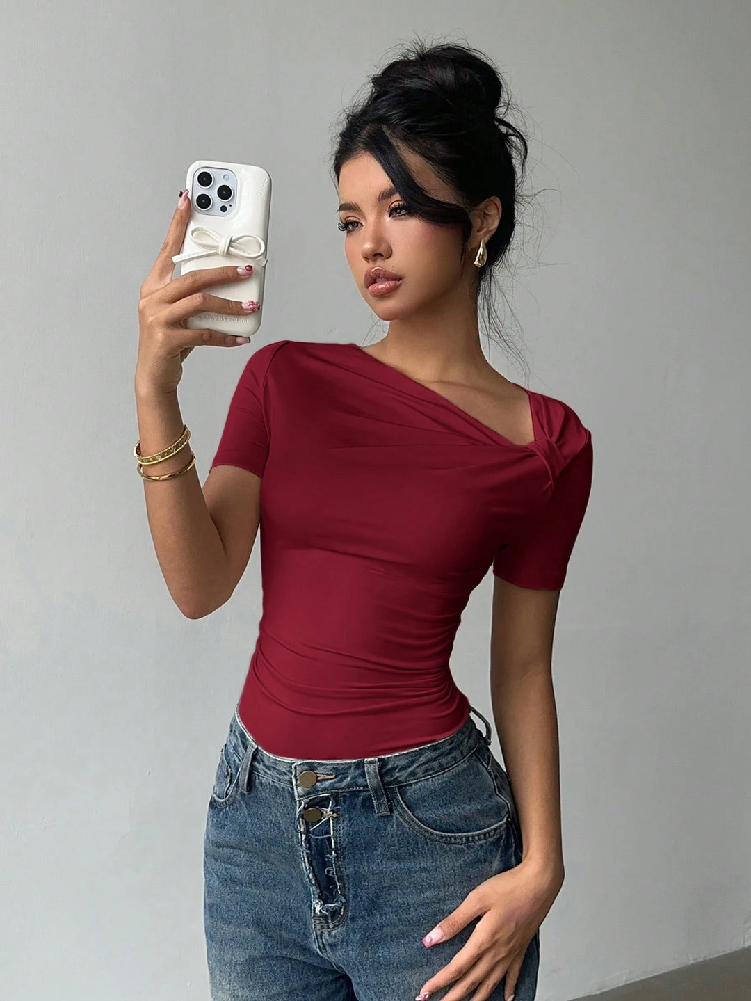 Tricou SHEIN, vișiniu