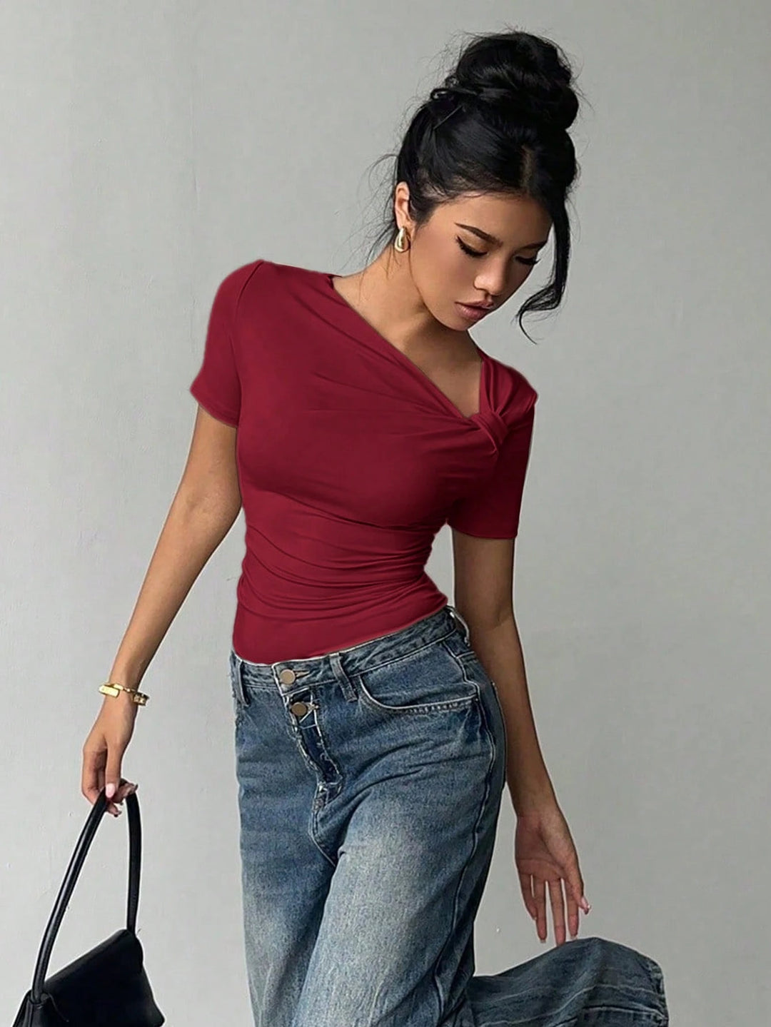 Tricou SHEIN, vișiniu