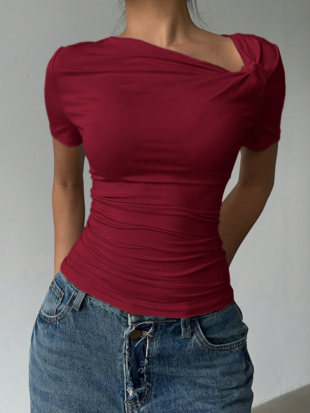 Tricou SHEIN, vișiniu