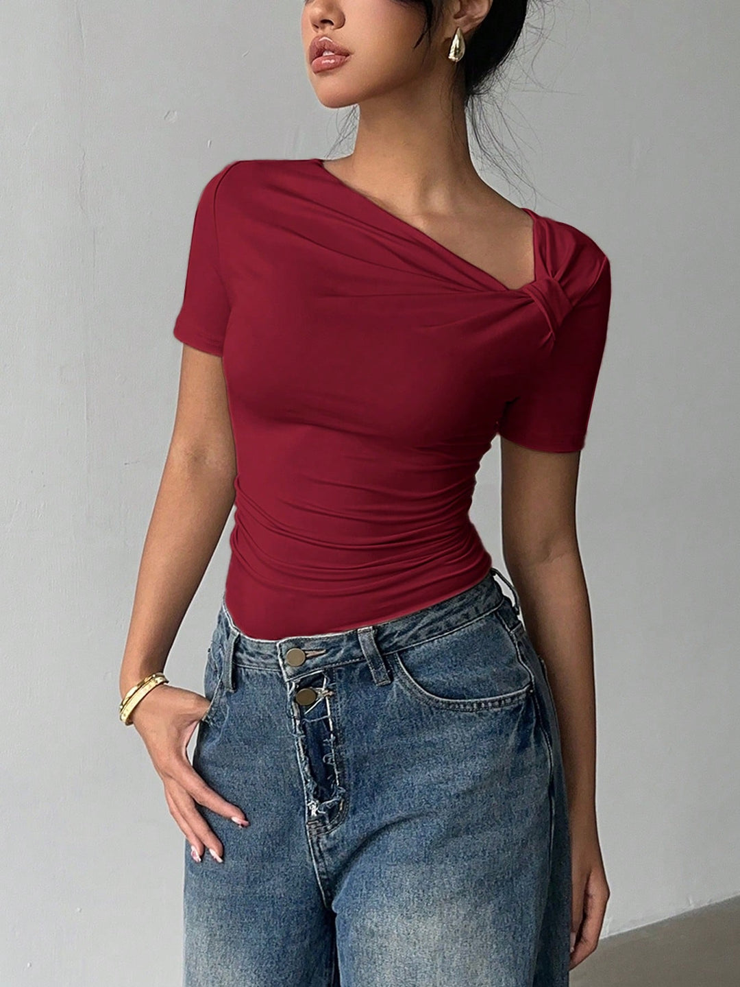 Tricou SHEIN, vișiniu