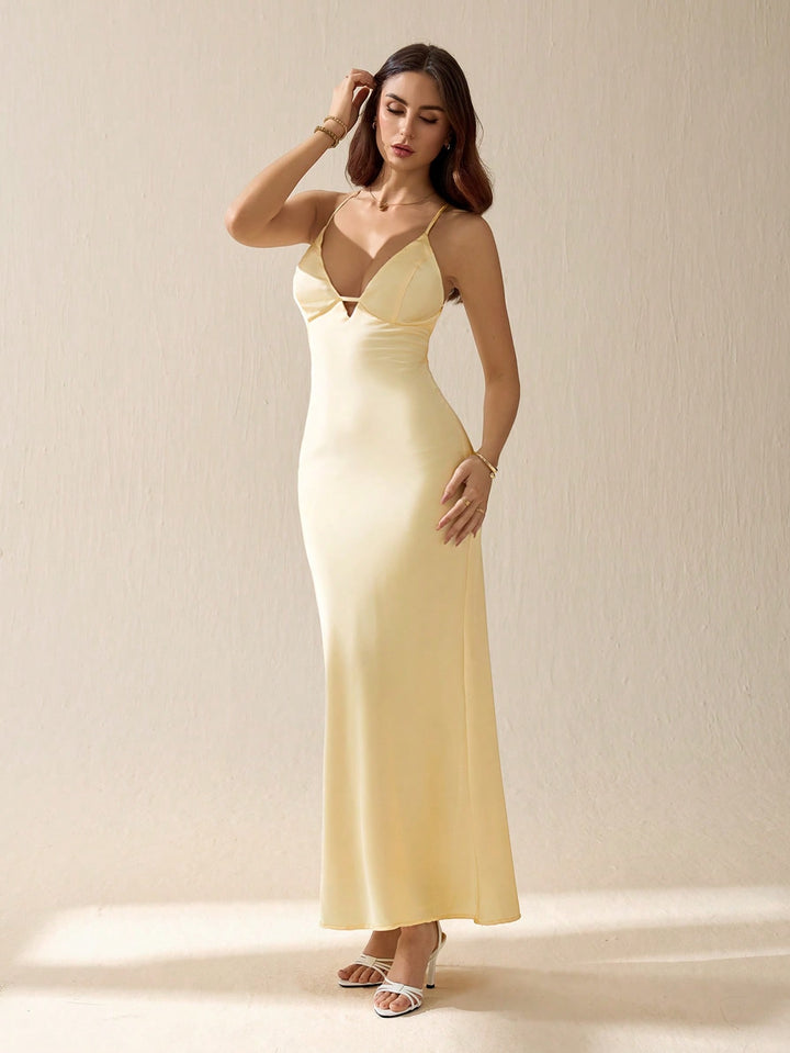 Rochie maxi SHEIN, galben