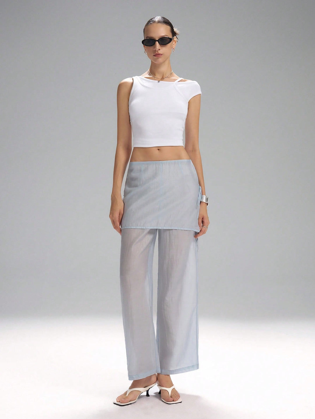 Pantaloni SHEIN, albastru