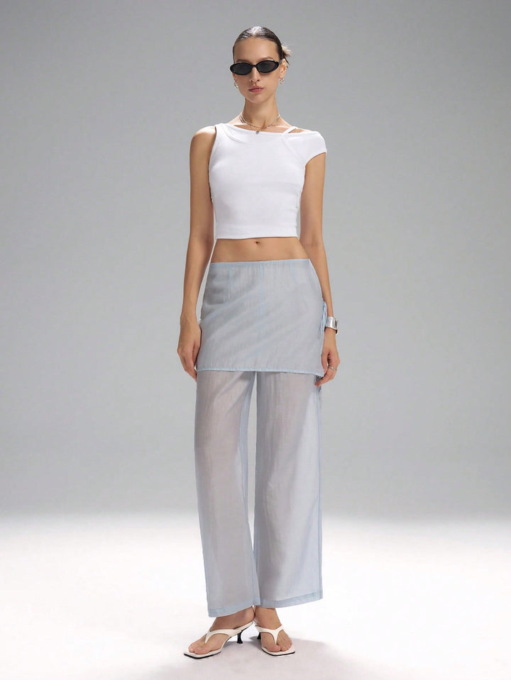 Pantaloni SHEIN, albastru