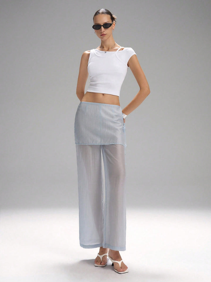 Pantaloni SHEIN, albastru
