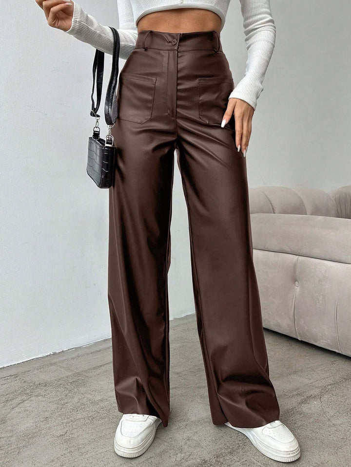Pantaloni SHEIN, maro