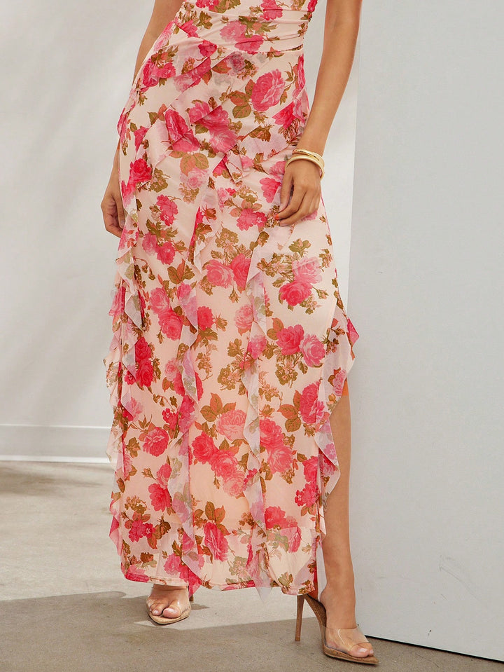 Rochie maxi SHEIN, bej