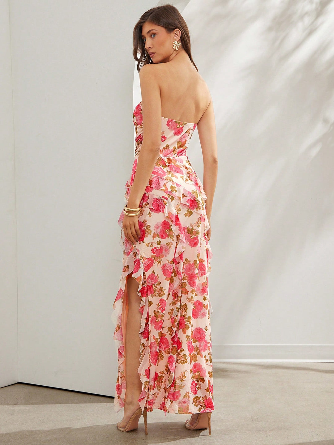 Rochie maxi SHEIN, bej