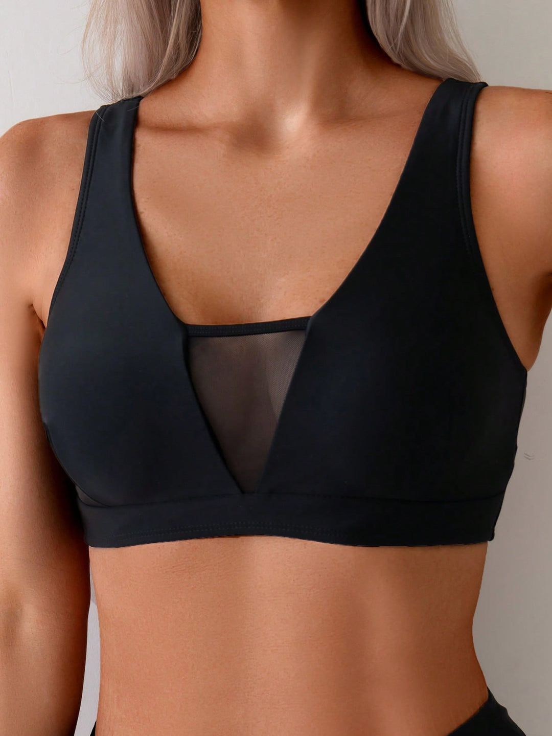 Sutien de baie SHEIN, negru
