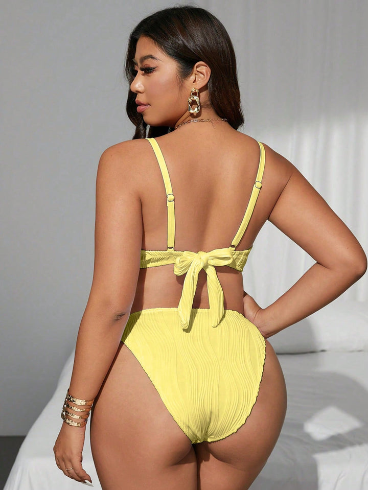 Set bikini de baie SHEIN, galben