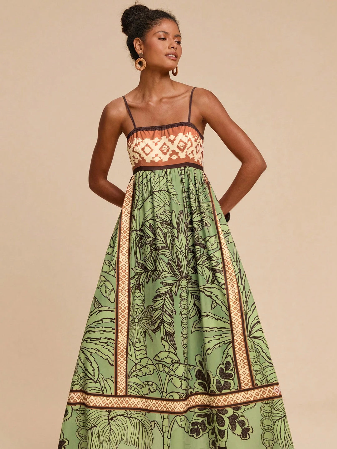 Rochie maxi SHEIN, verde