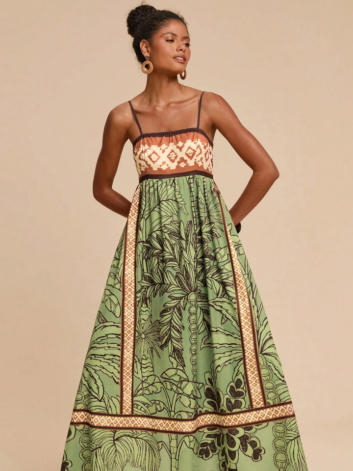 Rochie maxi SHEIN, verde