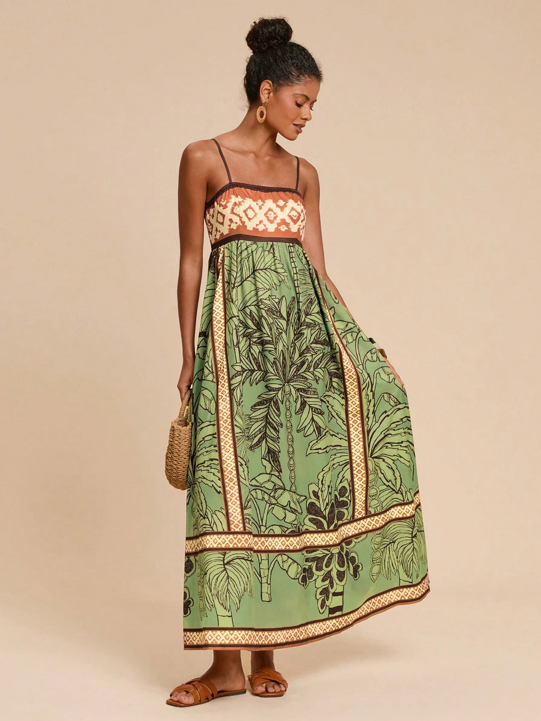 Rochie maxi SHEIN, verde