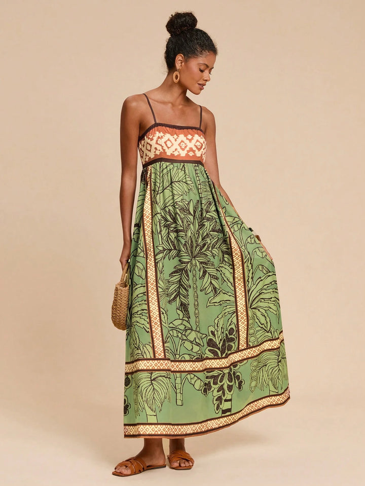 Rochie maxi SHEIN, verde