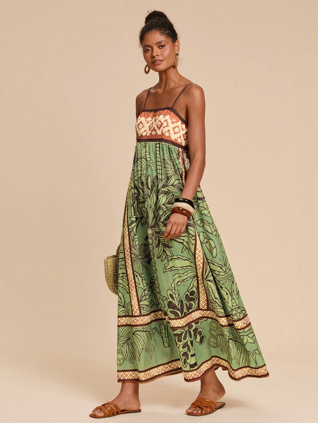 Rochie maxi SHEIN, verde