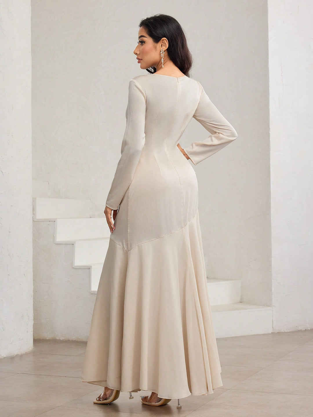 Rochie maxi SHEIN, portocaliu