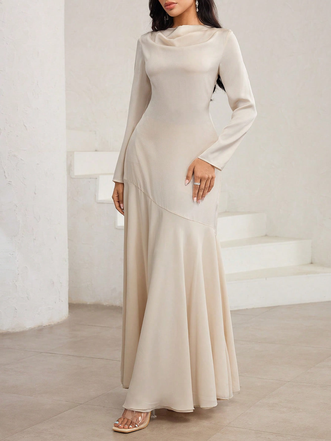 Rochie maxi SHEIN, portocaliu