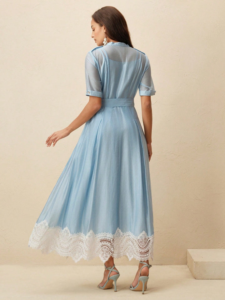 Rochie maxi SHEIN, albastru