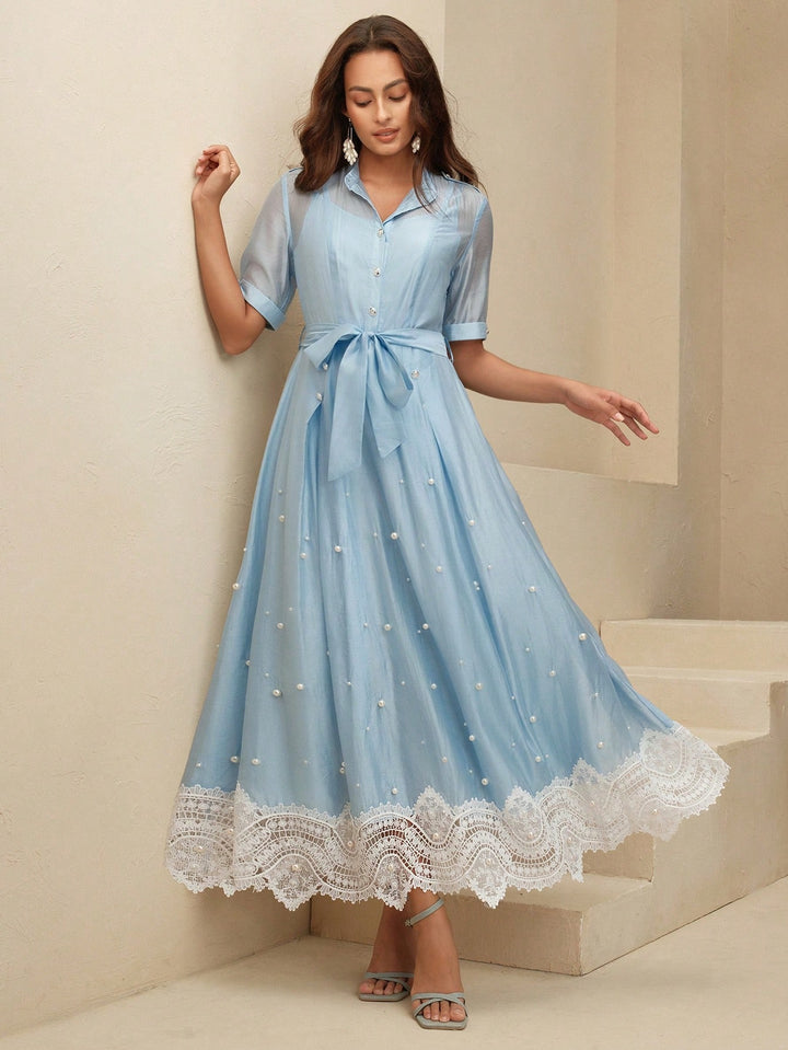 Rochie maxi SHEIN, albastru