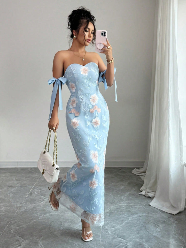 SHEIN maxi dress, blue