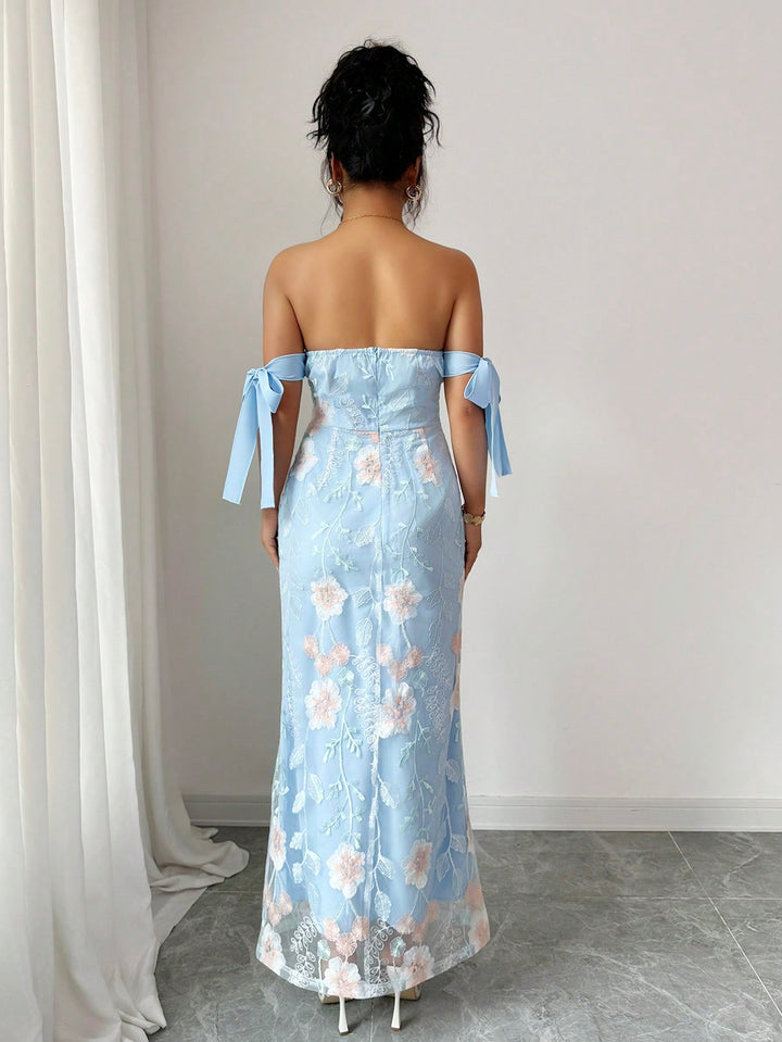 SHEIN maxi dress, blue