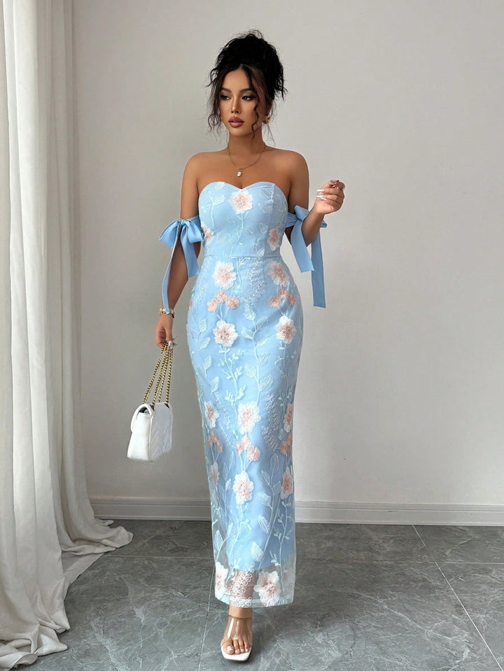 SHEIN maxi dress, blue