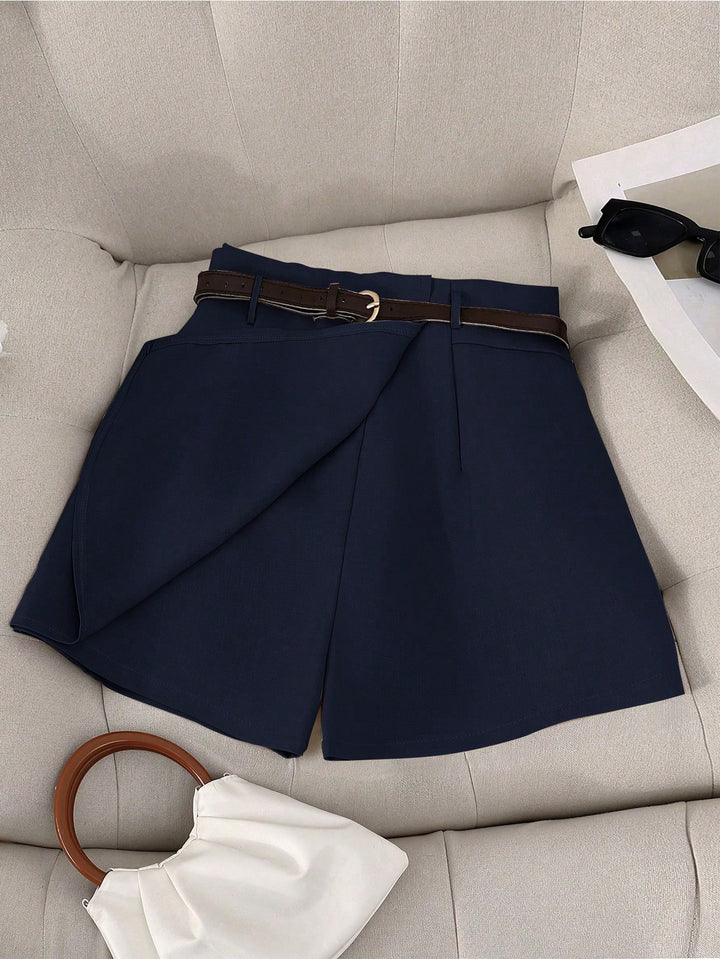Fustă pantalon SHEIN, bleumarin