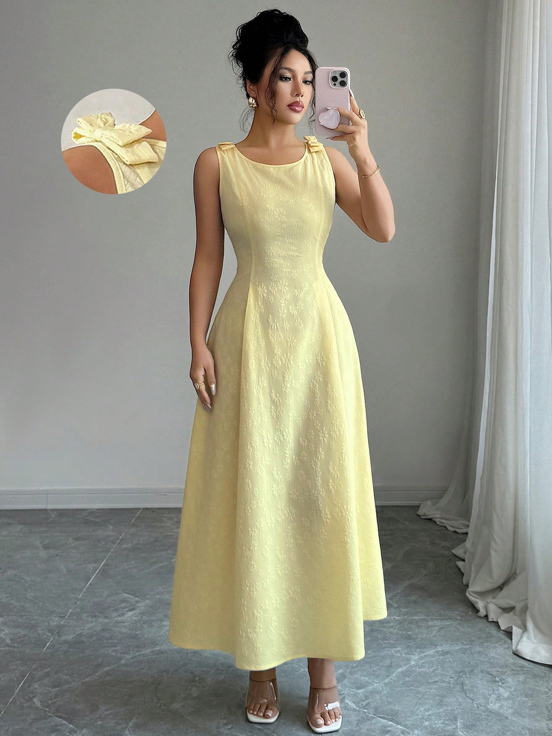 Rochie maxi SHEIN, galben