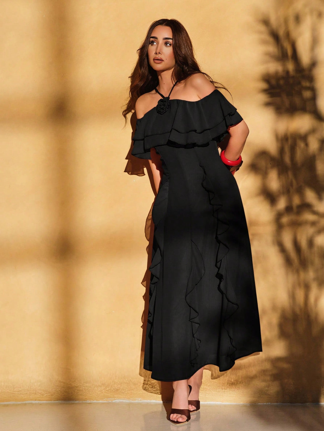 Rochie maxi SHEIN, negru
